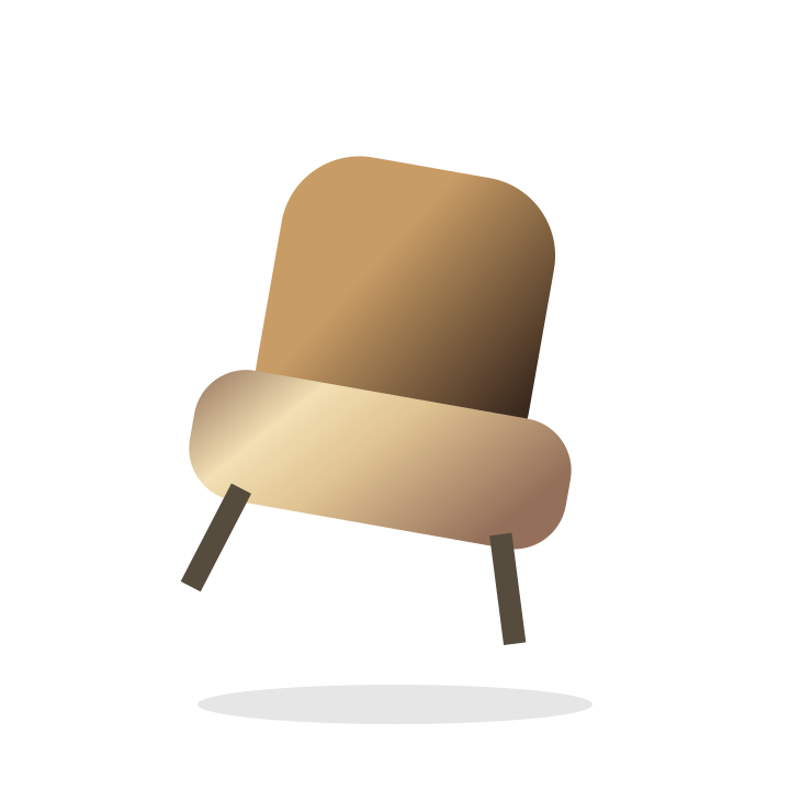 Built-in storage illustrative placeholder