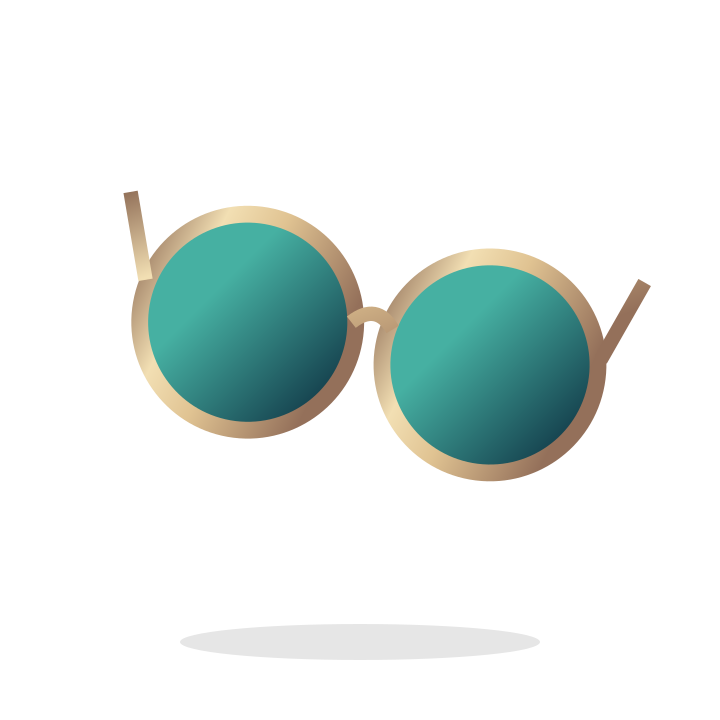 Square sunglasses illustrative placeholder