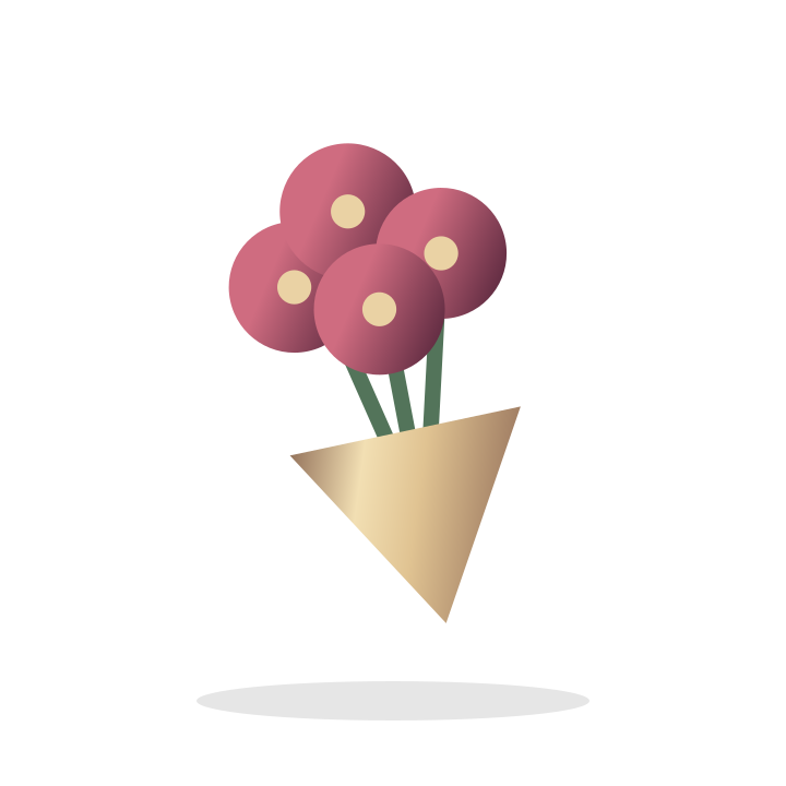 Gift arrangement illustrative placeholder