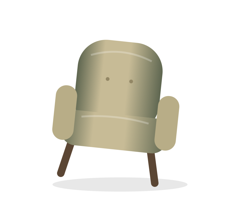 Oak Side Table illustration