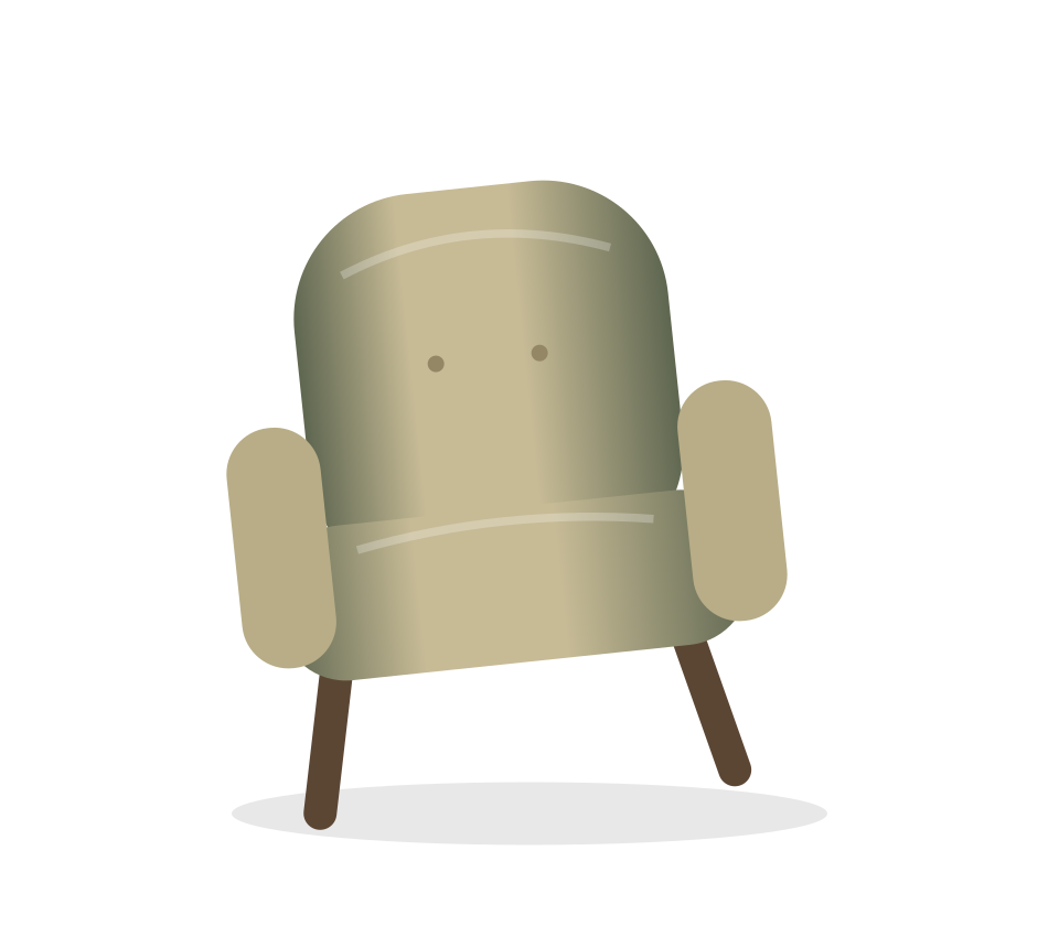 Soft Form Ottoman illustration