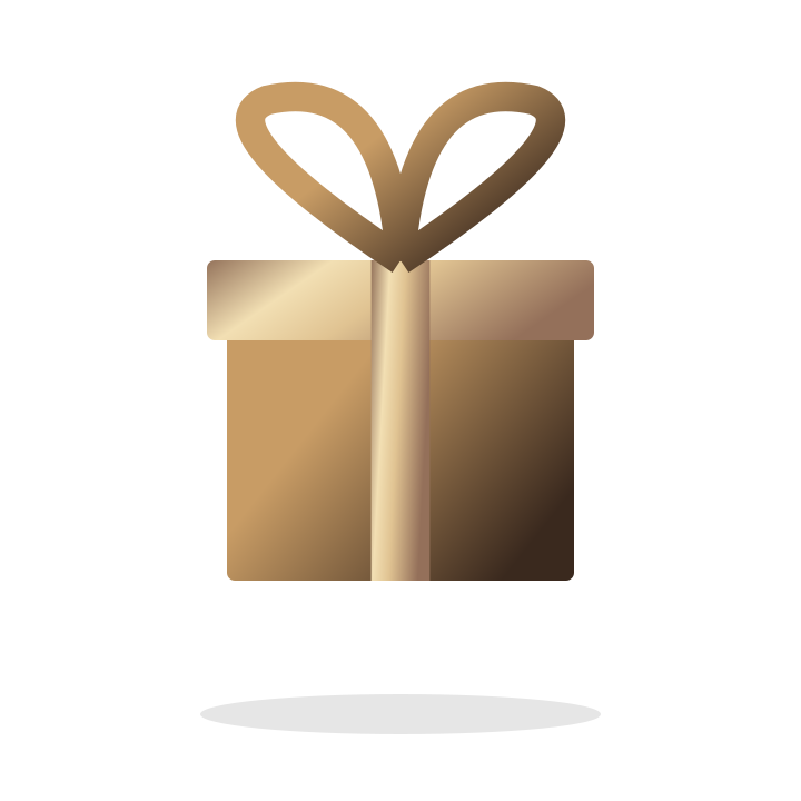 Birthday gift box illustrative placeholder