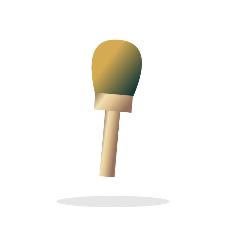 Editorial makeup illustrative placeholder