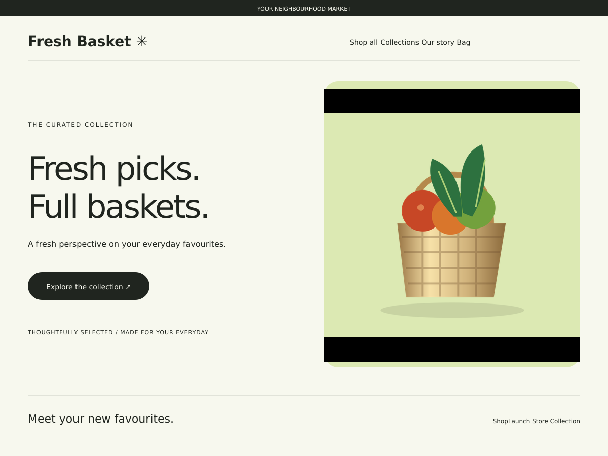 Fresh Basket design cover